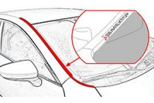 HAVAL F7 2022-2024г.в. (I рестайлинг-2) - Дефлектор (водосток) лобового стекла Стрелка-2