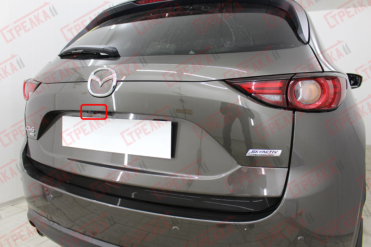 Камера заднего вида для Mazda CX-5 I (с 2011 по 2017 г.) с динамической разметкой