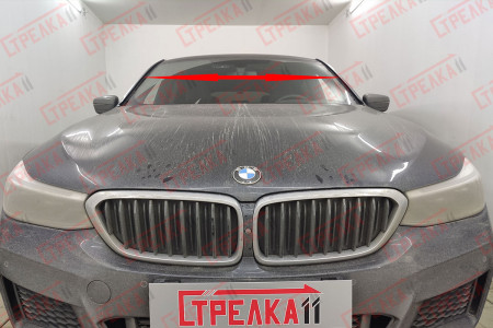 BMW 6-Series Gran Turismo (G32) 2017-2020г.в. (I) - Дефлектор (водосток) лобового стекла Стрелка-2