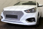 HYUNDAI SOLARIS 2017-2020г.в. (II) - Защита радиатора ПРЕМИУМ