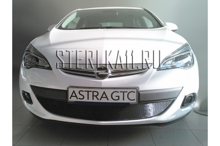 OPEL ASTRA GTC (J) 2009-2015г.в. (IV) - Защита радиатора СТАНДАРТ
