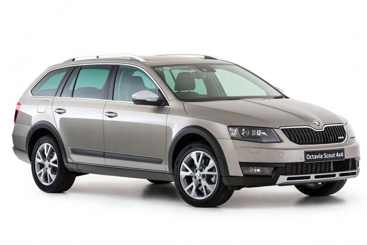 Защита радиатора SKODA OCTAVIA SCOUT II рестайлинг 2008, 2009, 2010, 2011,  2012, 2013г.в.