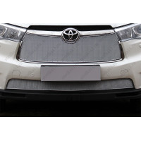TOYOTA HIGHLANDER 2013-2016г.в. (III) - Защита радиатора ПРЕМИУМ