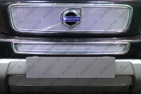 VOLVO XC90 2009-2014г.в. (I рестайлинг) - Защита радиатора ПРЕМИУМ