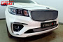 KIA CARNIVAL 2018-2020г.в. (III рестайлинг) - Защита радиатора СТАНДАРТ