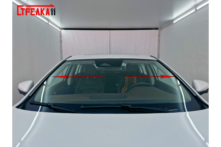 DONGFENG SHINE MAX 2021-2025г.в. (I) - Дефлектор (водосток) лобового стекла Стрелка-2