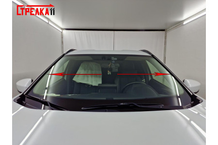 MITSUBISHI ECLIPSE CROSS 2020-2025г.в. (I рестайлинг) - Дефлектор (водосток) лобового стекла Стрелка-2