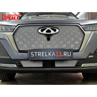 CHERY TIGGO 7 PRO MAX 2024-2025г.в. (I рестайлинг) - Защита радиатора СТАНДАРТ