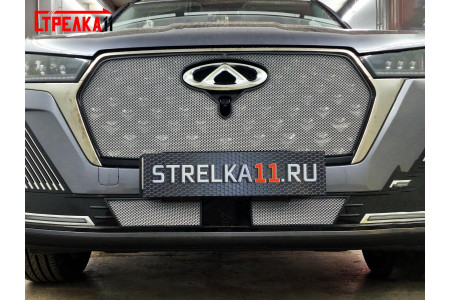 CHERY TIGGO 7 PRO MAX 2024-2025г.в. (I рестайлинг) - Защита радиатора СТАНДАРТ