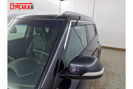 2D Дефлекторы окон - KIA SOUL 2016-2019г.в. (II рестайлинг)
