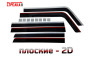 2D Дефлекторы окон - HUMMER H3 2005-2013г.в. (I)