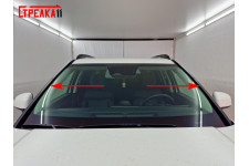 HYUNDAI SANTA FE 2023-2025г.в. (V) - Дефлектор (водосток) лобового стекла Стрелка-2