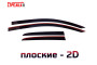 2D Дефлекторы окон - VOLKSWAGEN GOLF 2008-2013г.в. (VI) - Хэтчбек 3дв.