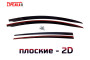 2D Дефлекторы окон - PEUGEOT 107 2012-2015г.в. (I рестайлинг-2), 5дв.