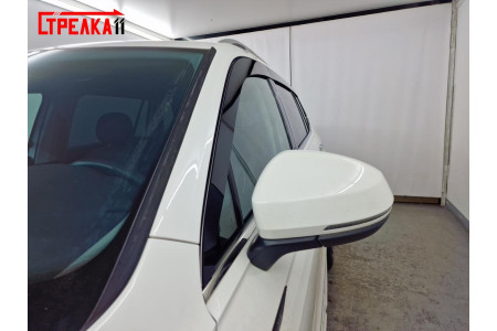 2D Дефлекторы окон - VOLKSWAGEN TIGUAN 2016-2026г.в. (II рестайлинг), Китай, Удлиненный