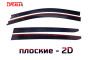 2D Дефлекторы окон - MITSUBISHI L200 2006-2014г.в. (IV)
