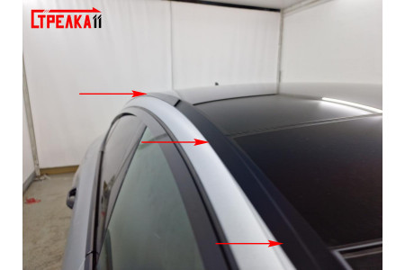 Водосток ПРЕМИУМ - AUDI S7 (II) 2019-2025г.в., длинные