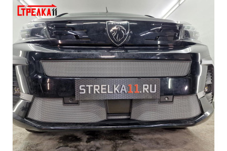 PEUGEOT TRAVELLER 2024-2026г.в. (I рестайлинг) - Защита радиатора СТАНДАРТ