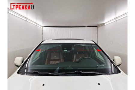 DODGE DURANGO 2020-2026г.в. (III рестайлинг-2) - Дефлектор (водосток) лобового стекла Стрелка-2