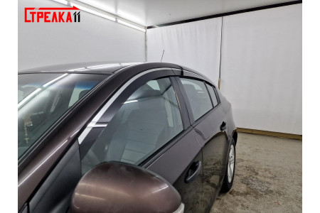 2D Дефлекторы окон - CHEVROLET CRUZE 2012-2015г.в. (I рестайлинг), седан