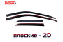2D Дефлекторы окон - MERCEDES-BENZ M-CLASS 2014-2015г.в. (III)