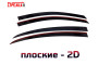 2D Дефлекторы окон - RENAULT LAGUNA 2012-2015г.в. (III рестайлинг), Лифтбек